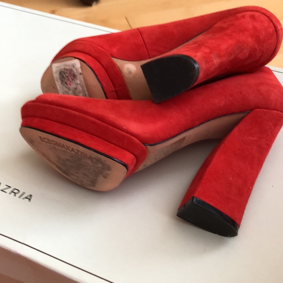 BCBGMAXAZRIA Peeptoe Leather Pumps - Picture 3 of 4